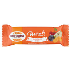 Cerbona piros gyümölcsös müzliszelet - 20 g kisképe