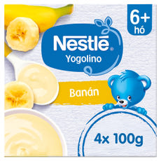 Nestle Yogolino 6 hónapos kortól  banános 4*100g - 400 g kisképe
