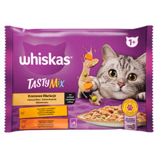 Whiskas 1+ Tasty Mix alutasak felnőtt macskáknak 4 x 85 g - 340 g kisképe