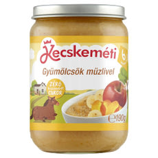 Kecskeméti bébiétel gyümölcsök müzlivel ízesítésben 6 hónapos kortól - 190 g kisképe