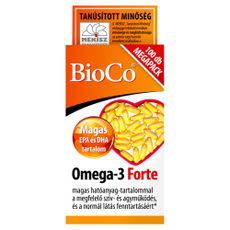 BioCo Omega-3 Forte Megapack lágyzselatin étrend-kiegészítő kapszula - 100 db kisképe