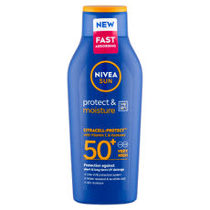 Nivea Sun Protect & Moisture hidratáló naptej FF50+ - 400 ml kisképe