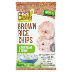 Rice Up rizs chips hagymás-tejfölös ízesítéssel - 60 g kisképe