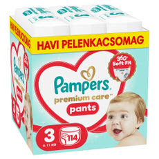 Pampers Premium Care Pants Month Box bugyipelenka 3-as méret, 6-11 kg - 114 db kisképe