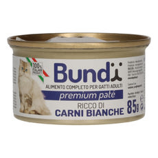 Bundy teljes értékű macska konzerv fehér húsokkal - 85 g kisképe