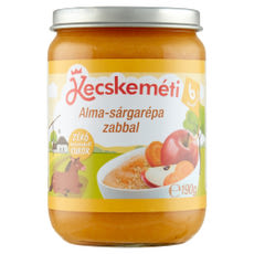 Kecskeméti bébidesszert alma - sárgarépa zabbal 6 hónapos kortól - 190 g kisképe