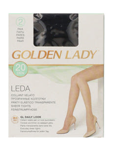 Golden Lady Leda harisnya 20Den fekete S - 2 db kisképe