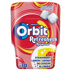 Orbit Refreshers Bottle Strawberry Lemon rágó - 67 g kisképe