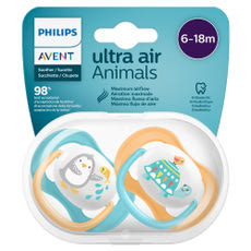 Philips Avent Ultra Air Happy játszócumi 6-18 hónapos korig - 2 db kisképe