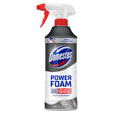 Domestos Power Foam WC és fürdőszoba tisztító hab, Limescale remover - 435 ml kisképe