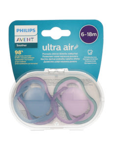 Avent Ultra Air játszócumi 6-18 hónapos korig /lány - 2 db kisképe