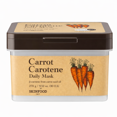 Skinfood Carrot Carotene hidratáló és nyugtató maszk sárgarépa kivonattal 30 db - 270 g kisképe