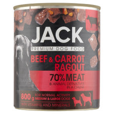 Jackállateledel kutyáknak marhahússal és répával - 800 g kisképe