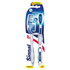 Signal White Now White System Medium Duopack közepes keménységű fogkefe - 2 db kisképe