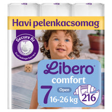 Libero Comfort nadrágpelenka, méret: 7, 16-26 kg - 216 db kisképe