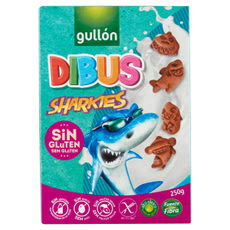 Gullón Dibus Sharkies gluténmentes reggeliző keksz - 250 g kisképe