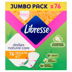Libresse Natural Care normál tisztasági betét - 76 db kisképe