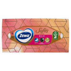 Zewa Softis dobozos papírzsebkendő, 4 rétegű - 80 db kisképe