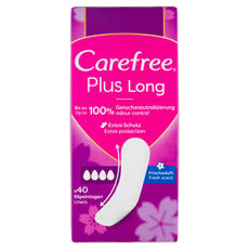 Carefree Plus Long tisztasági betét friss illattal - 40 db kisképe