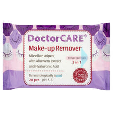 DoctorCare micellás sminklemosó nedves törlőkendő - 20 db kisképe