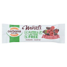 Cerbona gluténmentes étcsokis-málnás müzliszelet - 35 g kisképe