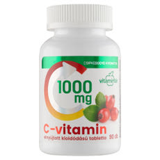 Vitamintár C-vitamin 1000 mg csipkebogyó kivonattal elnyújtott kioldódású tabletta - 90 db kisképe