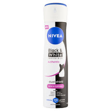Nivea Black & White Invisible Authentic deo spray - 150 ml kisképe
