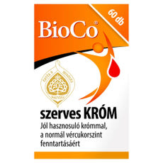 BioCo szerves KRÓM étrend-kiegészítő tabletta - 60 db kisképe