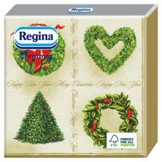 Regina Christmas szalvéta, 1 rétegű, 33 x 33 cm, 20 db-os - 1 db kisképe