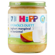 Hipp Bio joghurt mangóval és banánnal 7 hónapos kortól - 160 g kisképe