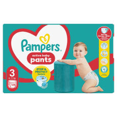 Pampers Active Baby Mega Pack bugyipelenka 6-11 kg, méret: 3 - 128 db kisképe