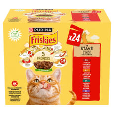 Friskies állateledel macskáknak csirkável, marhával, báránnyal és kacsával 24x85 g - 2040 g kisképe