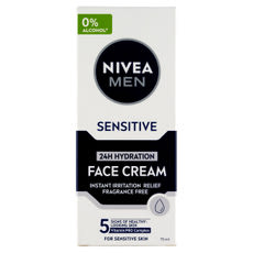 Nivea Men Sensitive hidratáló arckrém - 75 ml kisképe