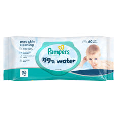 Pampers 99% Water törlőkendő - 60 db kisképe