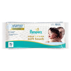 Pampers Harmonie Aqua nedves törlőkendő - 10 db kisképe