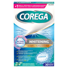Corega fehérítő hatású műfogsortisztító tabletta - 30 db kisképe