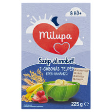 Milupa Szép álmokat!  tejpép eper-banánízű 7-gabonás 8 hónapos kortól - 225 g kisképe