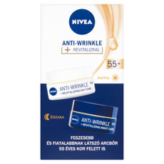 NIVEA Anti Wrinkle 55+ Revitalizáló Arcápoló Duopack - 2x50 ml kisképe