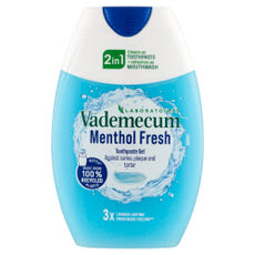Vademecum Menthol Fresh 2in1 fogkrém - 75 ml kisképe