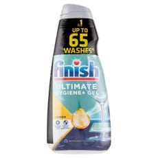 Finish Ultimate Hygiene Gel Lemon Duo gépi mosogatógél 2x650ml - 1300 ml kisképe