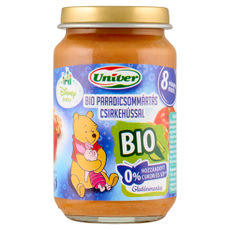 Univer Bébiétel Paradicsommártás Csirkehús Ízesítéssel 8 Hónapos Kortól - 163 g kisképe