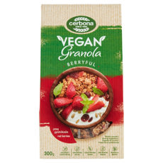 Cerbona Vegan piros gyümölcsös granola müzli - 300 g kisképe