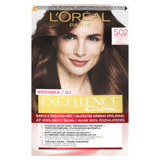 L'Oréal Paris Excellence krémes, tartós hajfesték 5.02 irizáló világosbarna - 1 db kisképe
