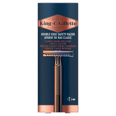 Gillette King C.Double Edge borotvakészülék +5 db  borotvabetét - 1 db kisképe