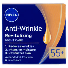 Nivea anti wrinkle 55+ éjszakai arckrém - 50 ml kisképe