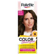 Schwarzkopf Palette Color Shampoo kímélő tartós hajszínező 5-0 középbarna - 1 db kisképe