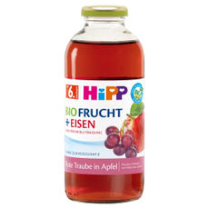 HiPP bio alma - szőlő - arónia bébiital C-vitaminnal és vassal 6 hónapos kortól - 500 ml kisképe