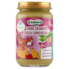 Univer Bébiétel Zsenge Zöldborsó Főzelék Csirkehús Ízesítéssel 6 Hónapos Kortól - 163 g kisképe