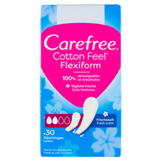 Carefree Cotton Flexiform tisztasági betét friss illattal - 30 db kisképe