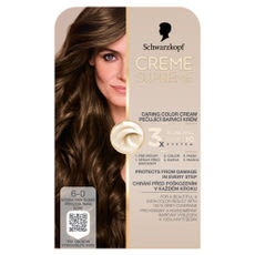 Schwarzkopf Creme Supreme tartós hajfesték 6-0 természetes sötétszőke - 1 db kisképe